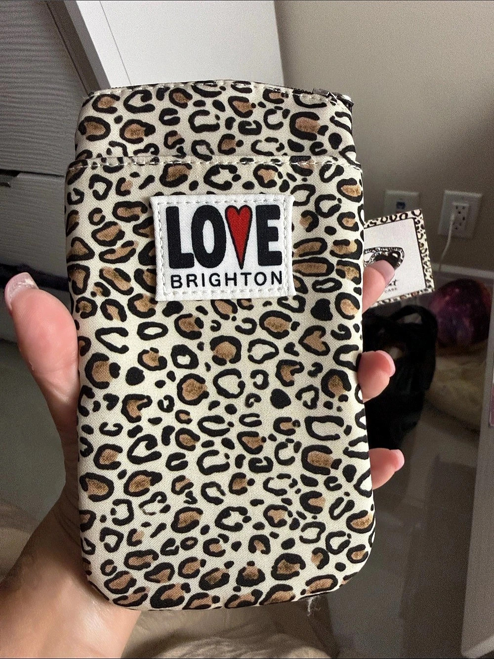 Brighton Wild Cat Sunglass Case Leopard Print Sunglass Case NWT